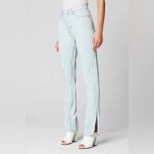 NWT Blank NYC The Cooper Long Slim Straight Leg Jeans with Slit Size 29